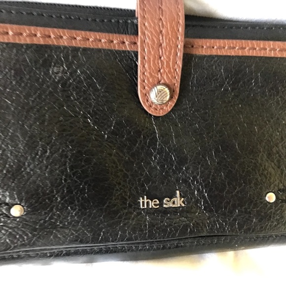 The Sak Iris Wallet Black Leather Smartphone Carryall No strap - Picture 7 of 16